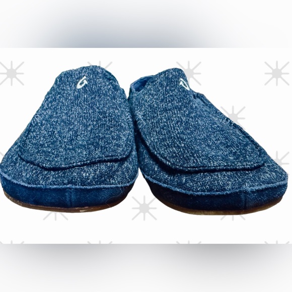 OLUKAI Moloa Hulu Men's Wool-Blend Slippers, Soft & Heathered Knit - Picture 2 of 7